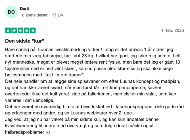 Luuna Sommer Anmeldelse Trustpilot Luuna Sommer Anmeldelse Trustpilot